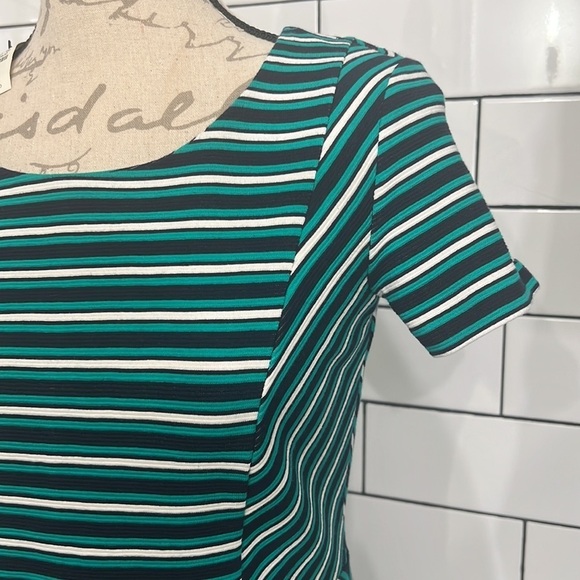 Talbots FIT & FLARE DRESS-STRIPE Petite Small - Picture 5 of 8